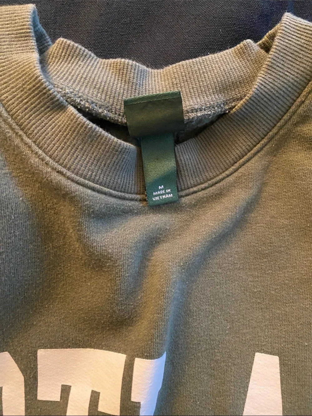 wild fable Olive Green 'PORTLAND' Crewneck Sweatshirt